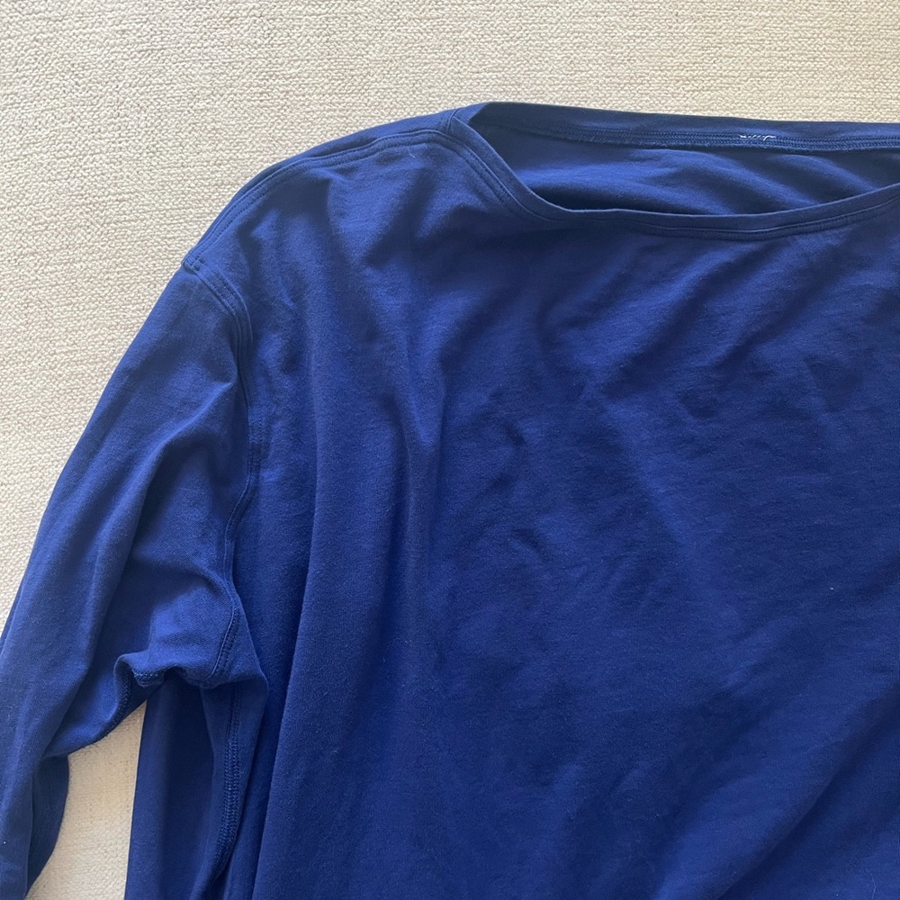 Lululemon Back in Action Blue Long sleeve Top